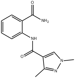 1H-Pyrazole-4-carboxamide,N-[2-(aminocarbonyl)phenyl]-1,3-dimethyl-(9CI) Structure