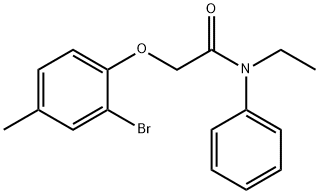 2-(2-bromo-4-methylphenoxy)-N-ethyl-N-phenylacetamide Structure