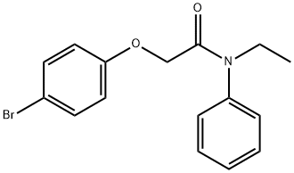 2-(4-bromophenoxy)-N-ethyl-N-phenylacetamide 구조식 이미지