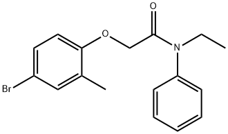 2-(4-bromo-2-methylphenoxy)-N-ethyl-N-phenylacetamide Structure