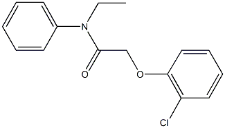 2-(2-chlorophenoxy)-N-ethyl-N-phenylacetamide Structure