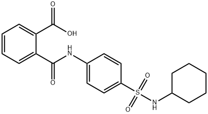 2-({4-[(cyclohexylamino)sulfonyl]anilino}carbonyl)benzoic acid Structure