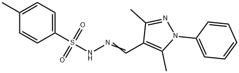 N'-[(3,5-dimethyl-1-phenyl-1H-pyrazol-4-yl)methylene]-4-methylbenzenesulfonohydrazide Structure