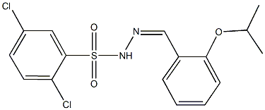 2,5-dichloro-N'-(2-isopropoxybenzylidene)benzenesulfonohydrazide 구조식 이미지