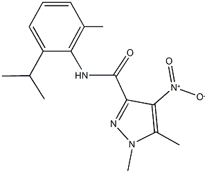 4-nitro-N-(2-isopropyl-6-methylphenyl)-1,5-dimethyl-1H-pyrazole-3-carboxamide 구조식 이미지