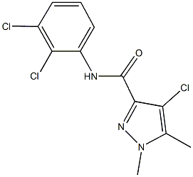 4-chloro-N-(2,3-dichlorophenyl)-1,5-dimethyl-1H-pyrazole-3-carboxamide Structure