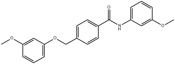 4-[(3-methoxyphenoxy)methyl]-N-(3-methoxyphenyl)benzamide Structure