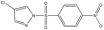 4-chloro-1-({4-nitrophenyl}sulfonyl)-1H-pyrazole 구조식 이미지