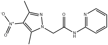 2-{4-nitro-3,5-dimethyl-1H-pyrazol-1-yl}-N-(2-pyridinyl)acetamide Structure