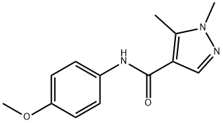 1H-Pyrazole-4-carboxamide,N-(4-methoxyphenyl)-1,5-dimethyl-(9CI) Structure