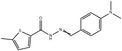 N'-[4-(dimethylamino)benzylidene]-5-methyl-2-thiophenecarbohydrazide Structure