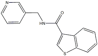 N-(3-pyridinylmethyl)-1-benzothiophene-3-carboxamide 구조식 이미지