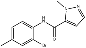 N-(2-bromo-4-methylphenyl)-1-methyl-1H-pyrazole-5-carboxamide Structure