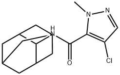 N-(2-adamantyl)-4-chloro-1-methyl-1H-pyrazole-5-carboxamide Structure