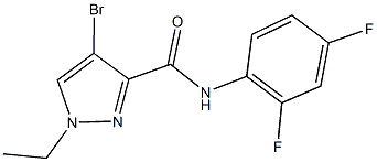 4-bromo-N-(2,4-difluorophenyl)-1-ethyl-1H-pyrazole-3-carboxamide Structure