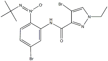 4-bromo-N-[5-bromo-2-(tert-butyl-NON-azoxy)phenyl]-1-ethyl-1H-pyrazole-3-carboxamide Structure