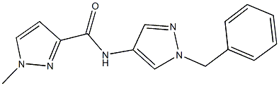 N-(1-benzyl-1H-pyrazol-4-yl)-1-methyl-1H-pyrazole-3-carboxamide Structure