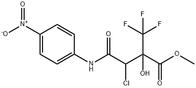 methyl 3-chloro-2-hydroxy-4-{4-nitroanilino}-4-oxo-2-(trifluoromethyl)butanoate Structure