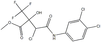 methyl 3-chloro-4-(3,4-dichloroanilino)-2-hydroxy-4-oxo-2-(trifluoromethyl)butanoate Structure