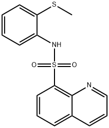 N-[2-(methylsulfanyl)phenyl]-8-quinolinesulfonamide 구조식 이미지