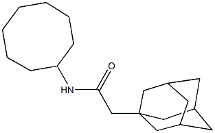 2-(1-adamantyl)-N-cyclooctylacetamide Structure