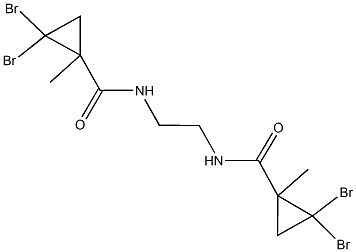 2,2-dibromo-N-(2-{[(2,2-dibromo-1-methylcyclopropyl)carbonyl]amino}ethyl)-1-methylcyclopropanecarboxamide 구조식 이미지