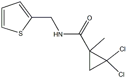 2,2-dichloro-1-methyl-N-(2-thienylmethyl)cyclopropanecarboxamide 구조식 이미지