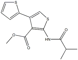 methyl 2-(isobutyrylamino)-2',4-bithiophene-3-carboxylate 구조식 이미지