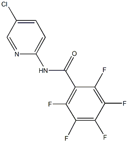 N-(5-chloro-2-pyridinyl)-2,3,4,5,6-pentafluorobenzamide 구조식 이미지
