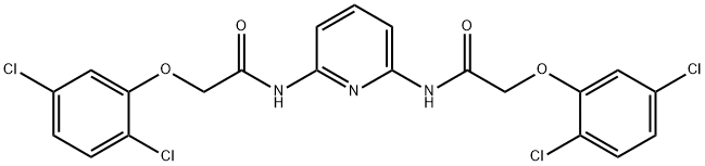 2-(2,5-dichlorophenoxy)-N-(6-{[(2,5-dichlorophenoxy)acetyl]amino}-2-pyridinyl)acetamide 구조식 이미지