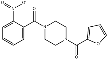 1-(2-furoyl)-4-{2-nitrobenzoyl}piperazine Structure