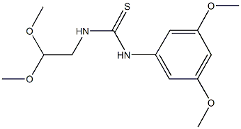 N-(2,2-dimethoxyethyl)-N'-(3,5-dimethoxyphenyl)thiourea 구조식 이미지