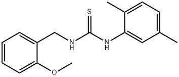 N-(2,5-dimethylphenyl)-N'-(2-methoxybenzyl)thiourea Structure