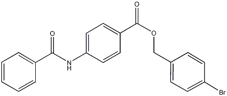 4-bromobenzyl 4-(benzoylamino)benzoate 구조식 이미지