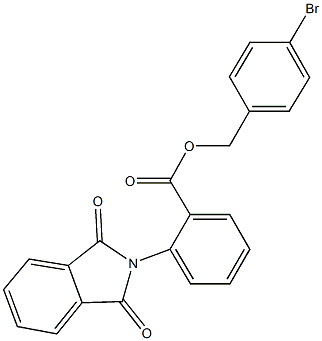 4-bromobenzyl 2-(1,3-dioxo-1,3-dihydro-2H-isoindol-2-yl)benzoate 구조식 이미지