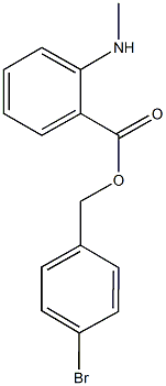 4-bromobenzyl 2-(methylamino)benzoate Structure