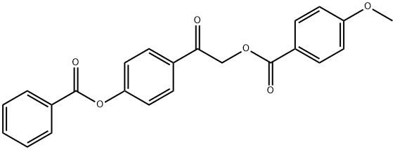 2-[4-(benzoyloxy)phenyl]-2-oxoethyl 4-methoxybenzoate Structure