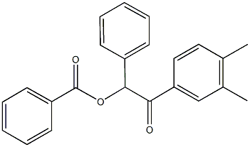 2-(3,4-dimethylphenyl)-2-oxo-1-phenylethyl benzoate Structure