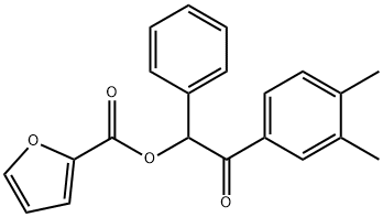 2-(3,4-dimethylphenyl)-2-oxo-1-phenylethyl 2-furoate Structure