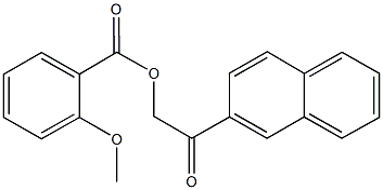 2-(2-naphthyl)-2-oxoethyl 2-methoxybenzoate 구조식 이미지