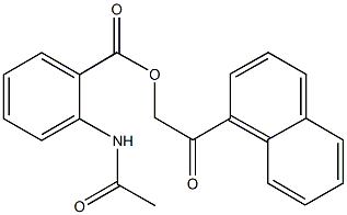 2-(1-naphthyl)-2-oxoethyl 2-(acetylamino)benzoate 구조식 이미지