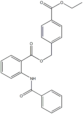 4-(ethoxycarbonyl)benzyl 2-(benzoylamino)benzoate 구조식 이미지