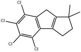 4,5,6,7-tetrachloro-1,1-dimethyl-1,2,3,8-tetrahydrocyclopenta[a]indene Structure