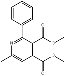 dimethyl 6-methyl-2-phenyl-3,4-pyridinedicarboxylate 구조식 이미지