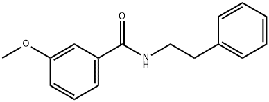 3-methoxy-N-(2-phenylethyl)benzamide 구조식 이미지