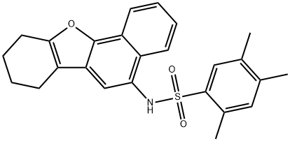 2,4,5-trimethyl-N-(7,8,9,10-tetrahydronaphtho[1,2-b][1]benzofuran-5-yl)benzenesulfonamide 구조식 이미지