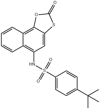 4-tert-butyl-N-(2-oxonaphtho[2,1-d][1,3]oxathiol-5-yl)benzenesulfonamide 구조식 이미지