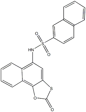 N-(2-oxonaphtho[2,1-d][1,3]oxathiol-5-yl)-2-naphthalenesulfonamide Structure