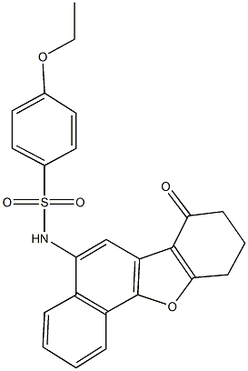 4-ethoxy-N-(7-oxo-7,8,9,10-tetrahydronaphtho[1,2-b][1]benzofuran-5-yl)benzenesulfonamide 구조식 이미지