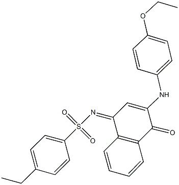 N-(3-(4-ethoxyanilino)-4-oxo-1(4H)-naphthalenylidene)-4-ethylbenzenesulfonamide Structure